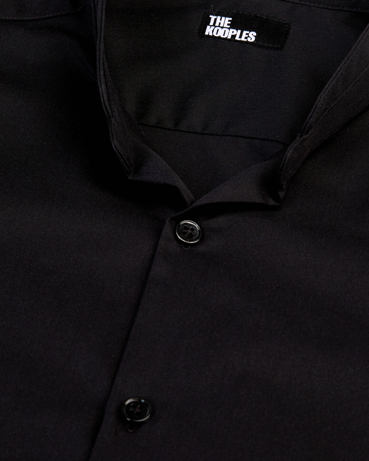 Schwarzes Hemd aus Smart-Twill, BLACK, hi-res image number null