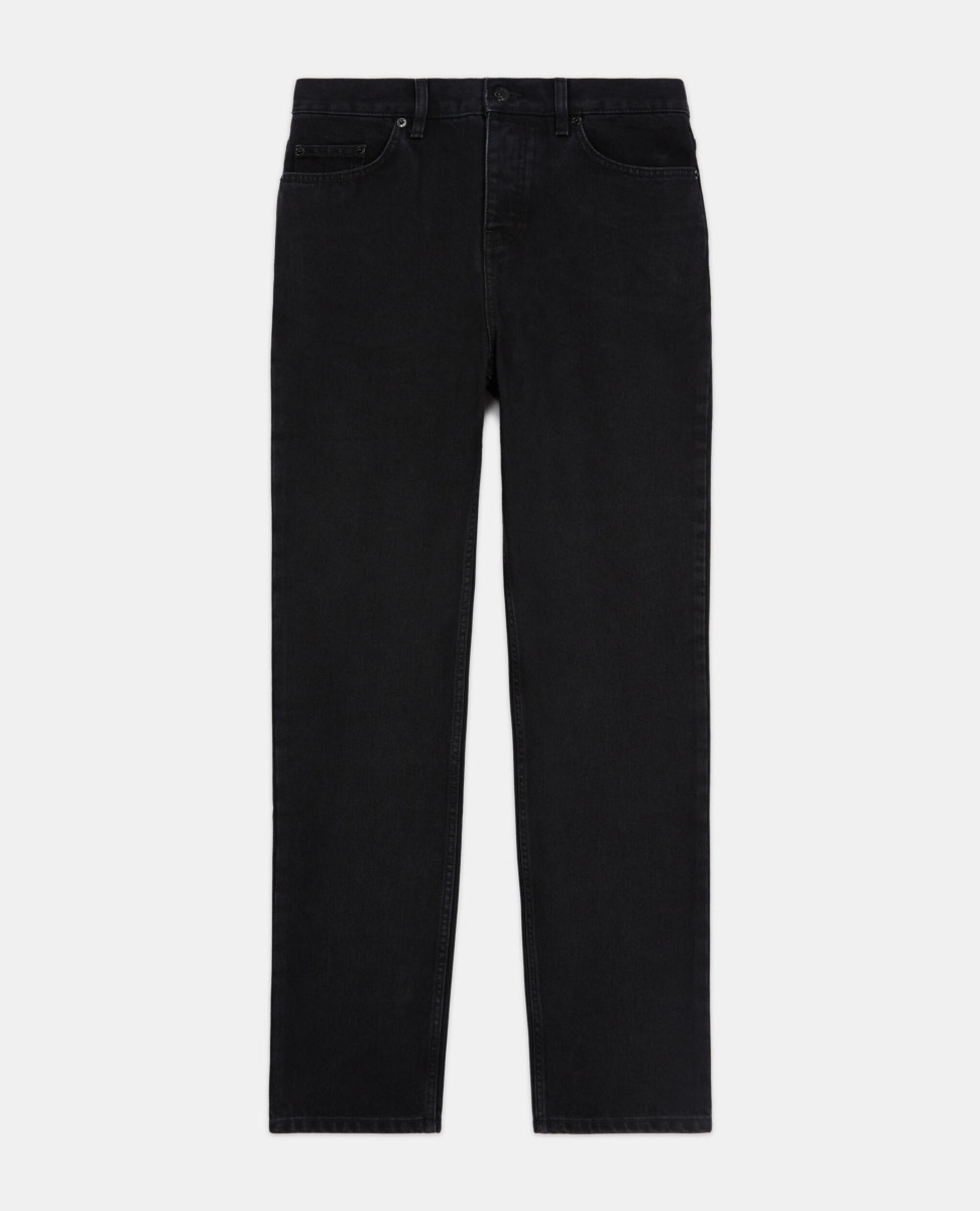 Schwarze Jeans mit geradem Bein, BLACK WASHED, hi-res image number null