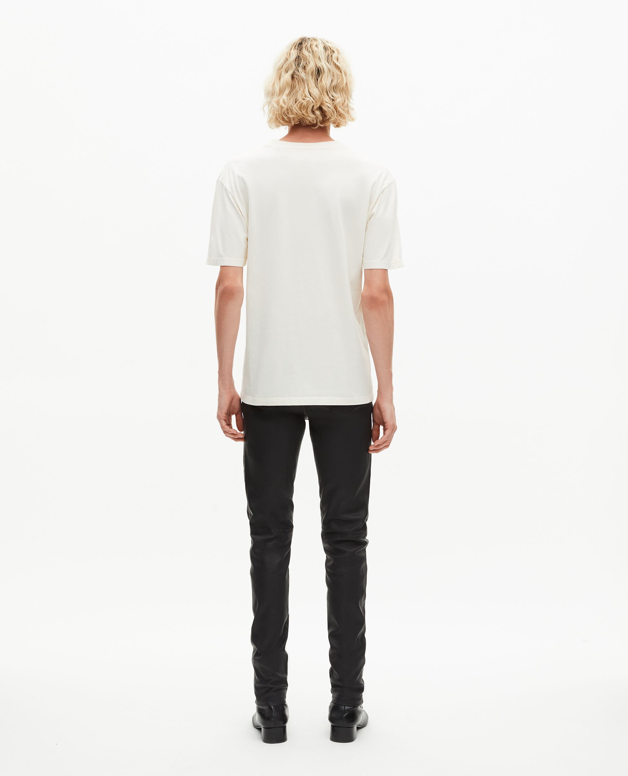 T-shirt with ecru screen print, ECRU, hi-res image number null