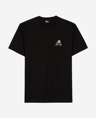 The Kooples H BLACK t-shirt with black flocking