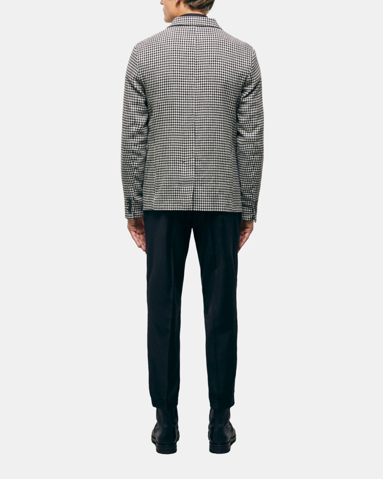 The Kooples MEN BLACK WHITE patterned jacket