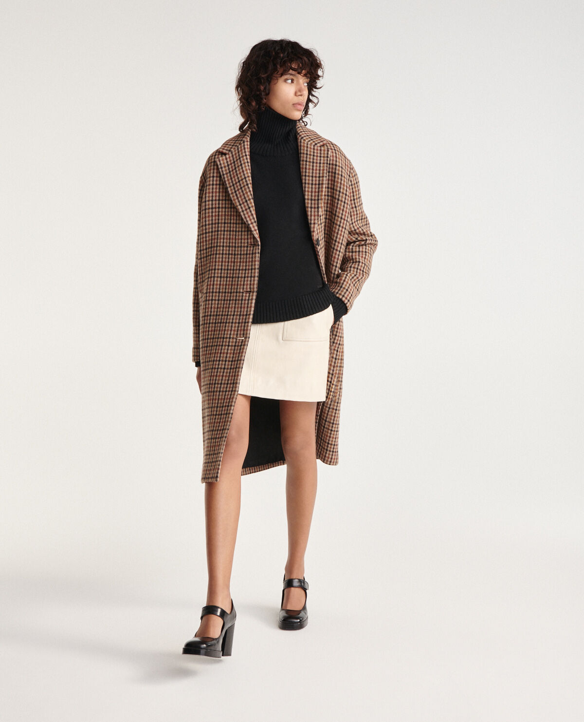 Manteau carreaux femme 2025 laine