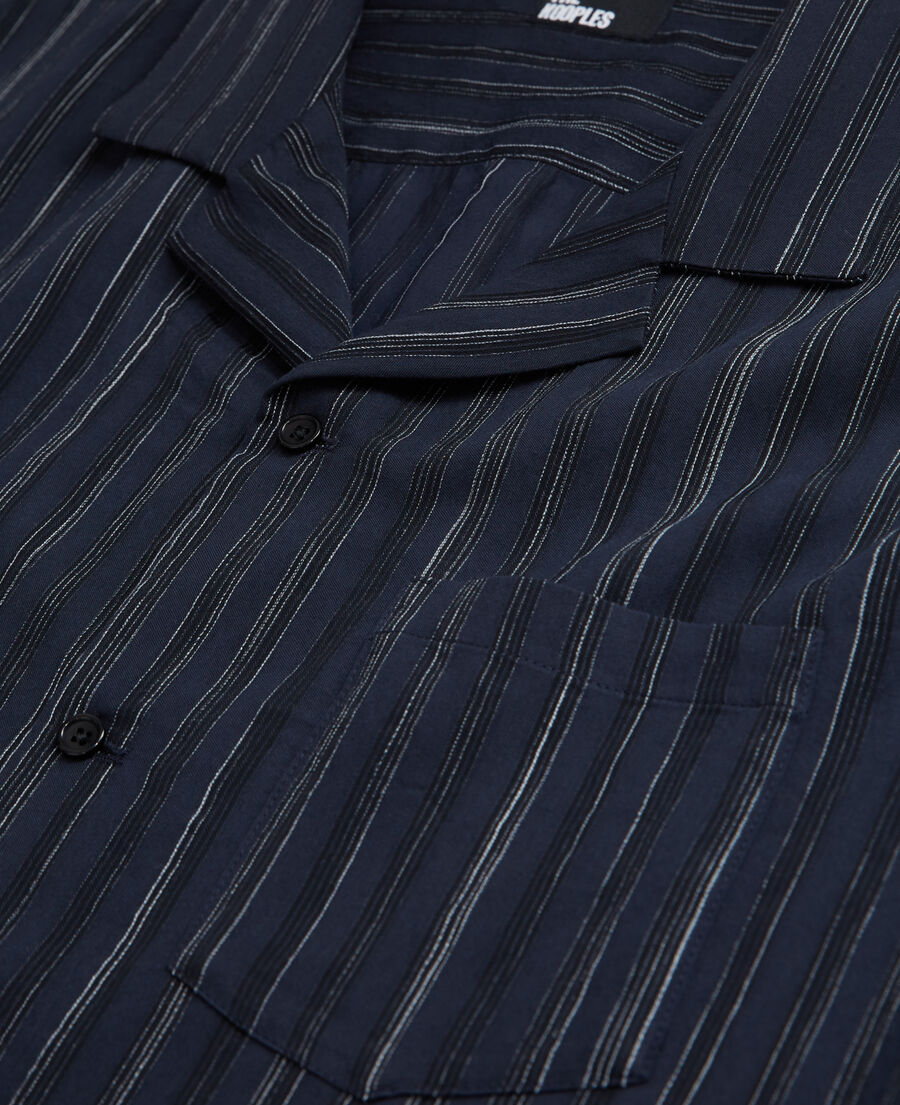camisa rayas azul marino