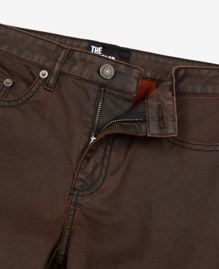 The Kooples DAMEN BROWN braune schlagjeans