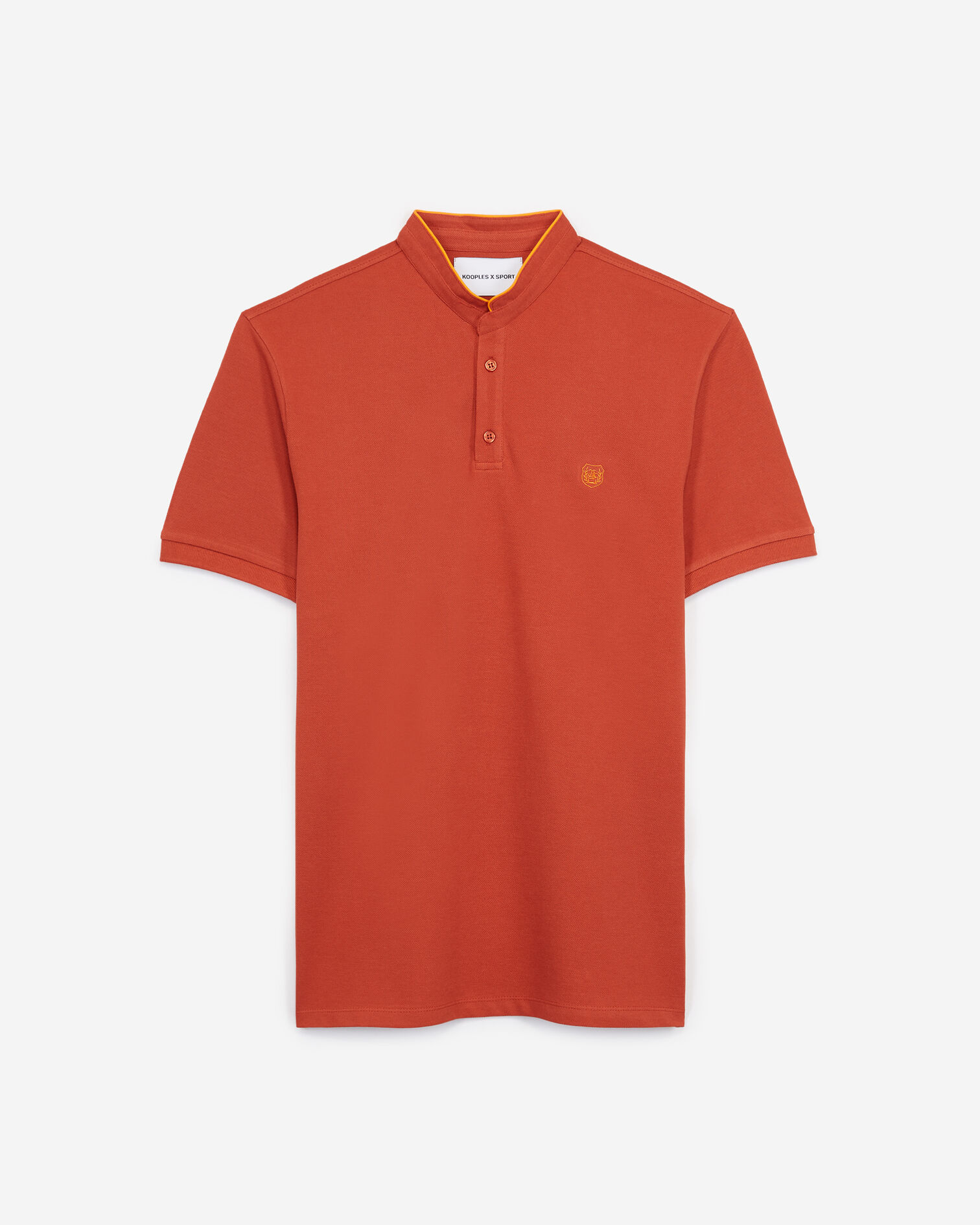 Orange polo with clementine details, ROOBOIS ORG / CLEMENTINE, hi-res image number null