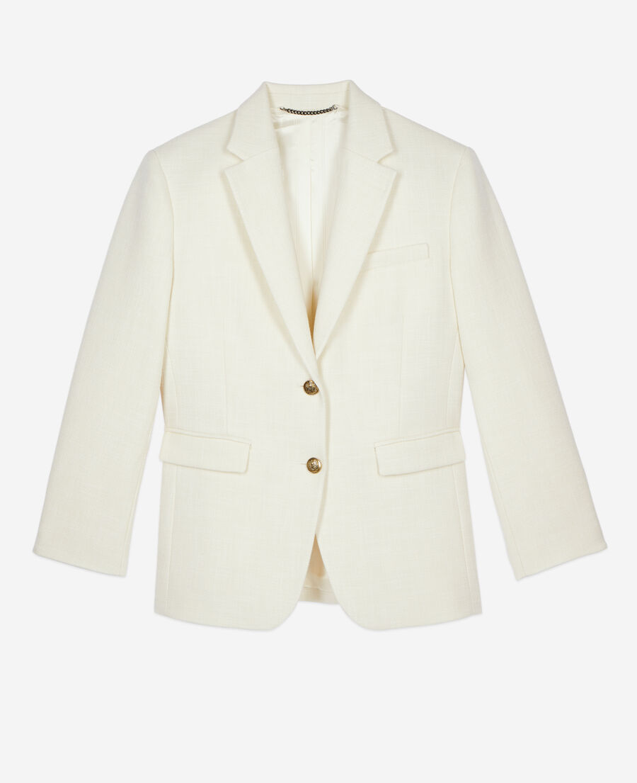 The Kooples F ECRU ecru suit jacket