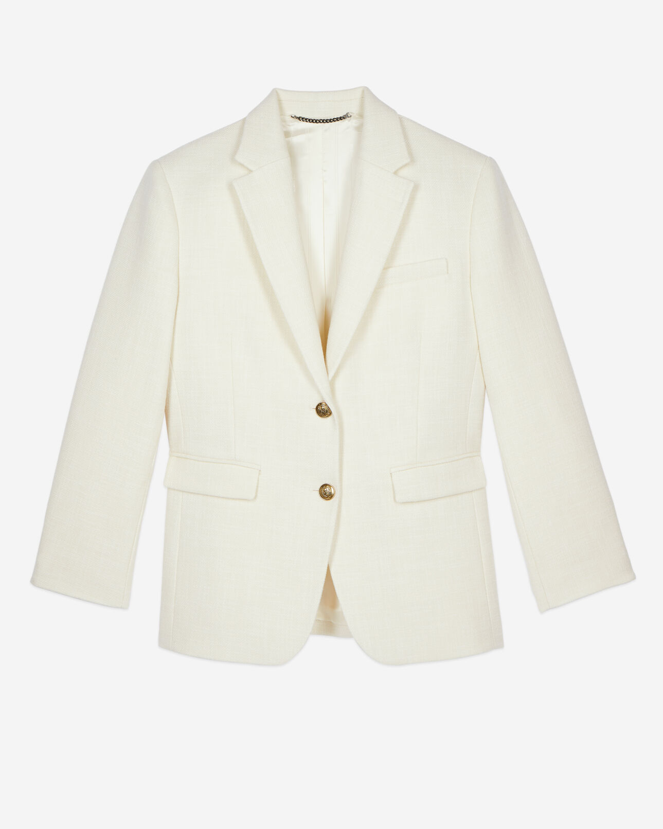The Kooples WOMEN ECRU ecru suit jacket