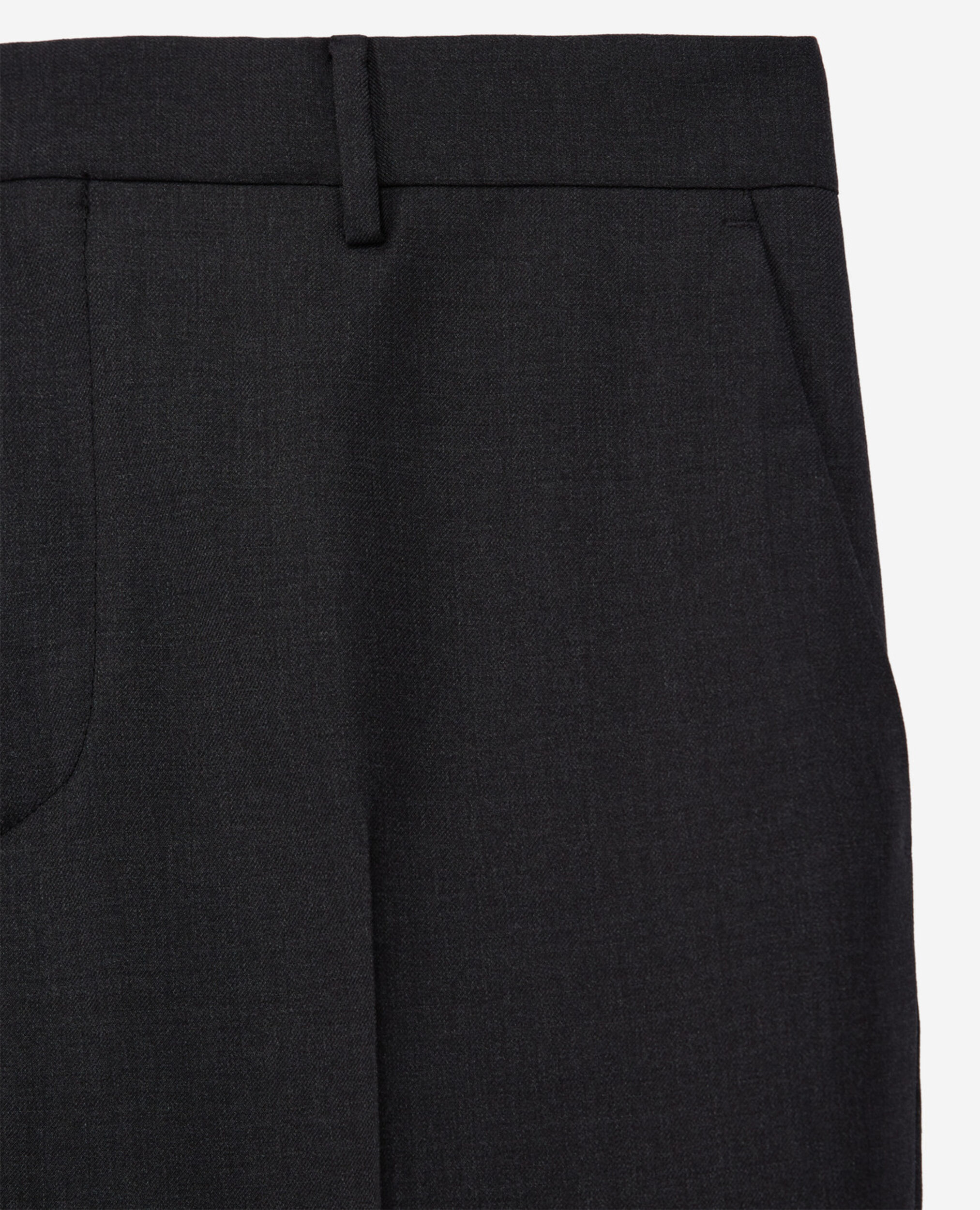 Gray wool suit pants, GREY, hi-res image number null