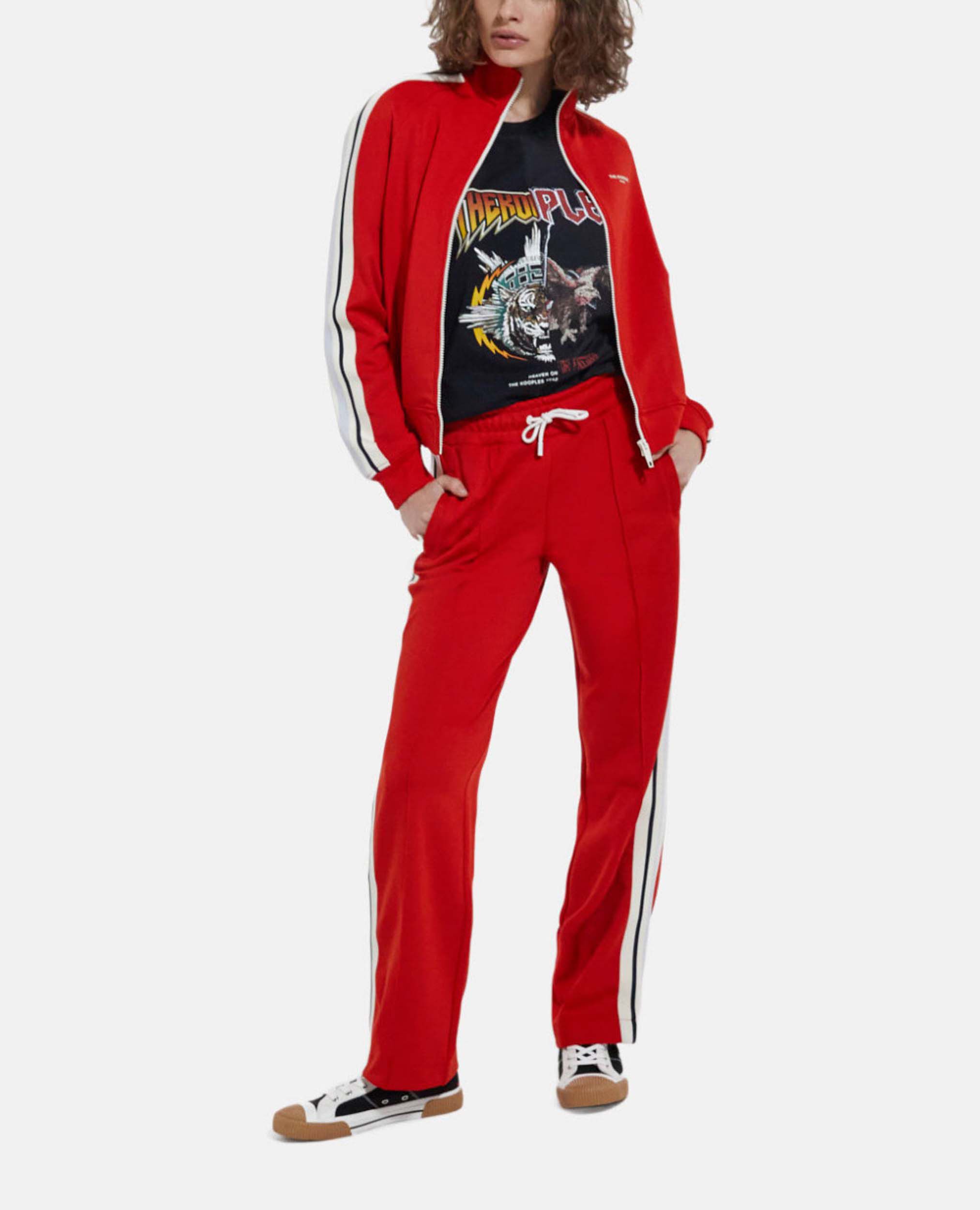 Straight cut red joggers The Kooples