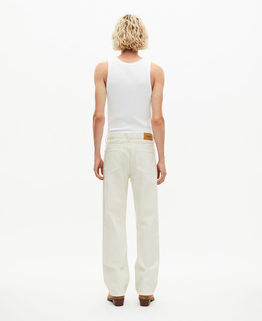 The Kooples HOMME ECRU jean droit écru
