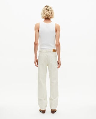 The Kooples HOMME ECRU jean droit écru