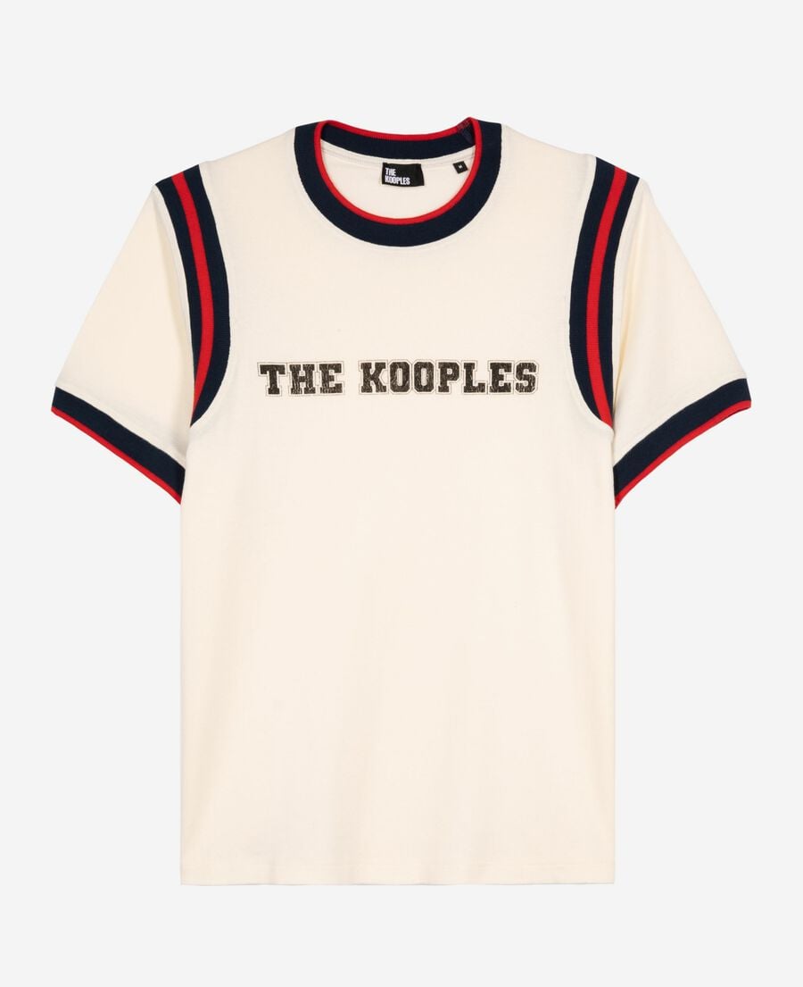 The Kooples H ECRU t-shirt with ecru logo