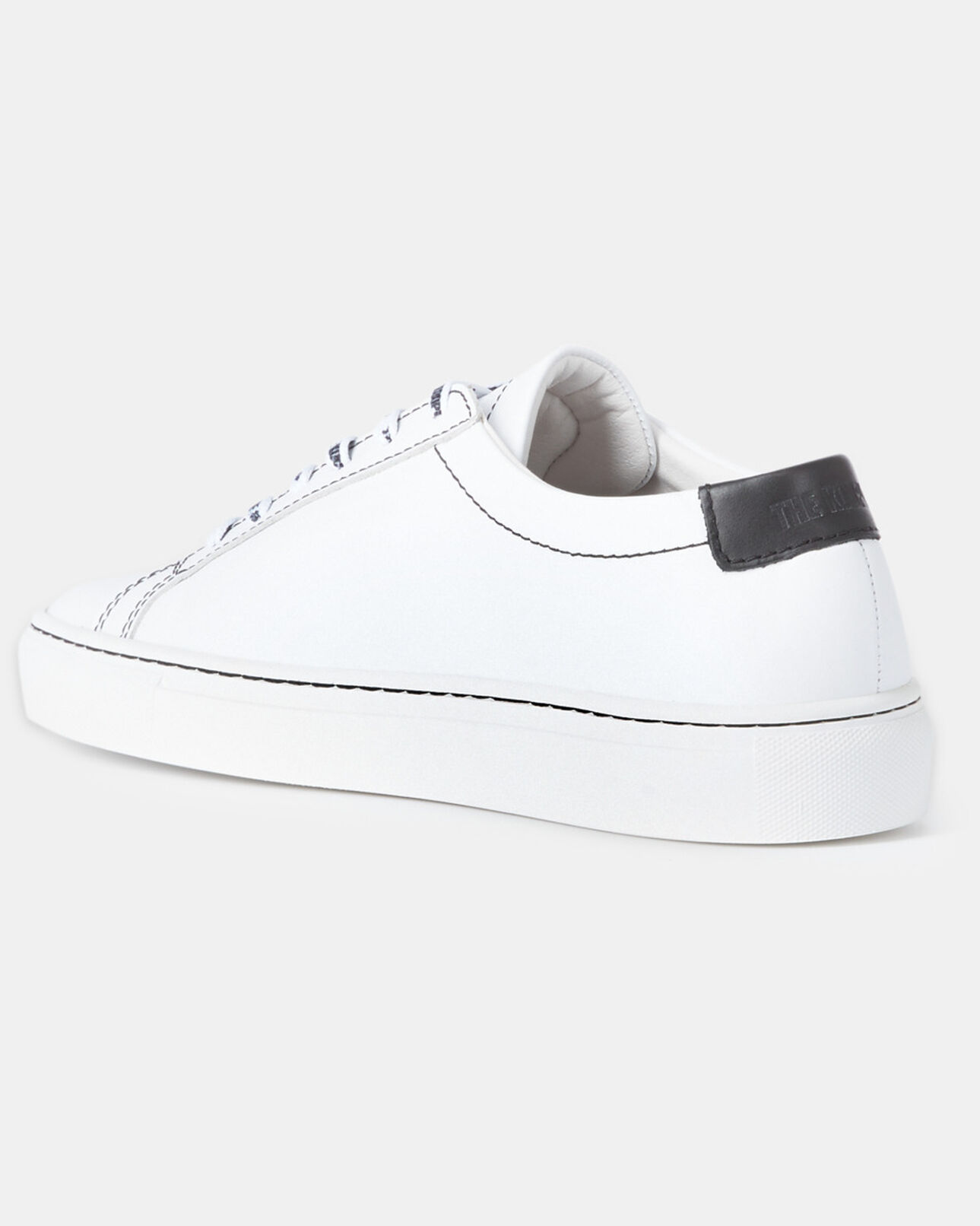The Kooples FEMME WHITE baskets en cuir blanches