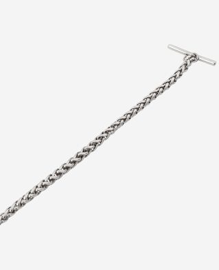 The Kooples HOMME SILVER bracelet medium en cha&icirc;ne argent&eacute;