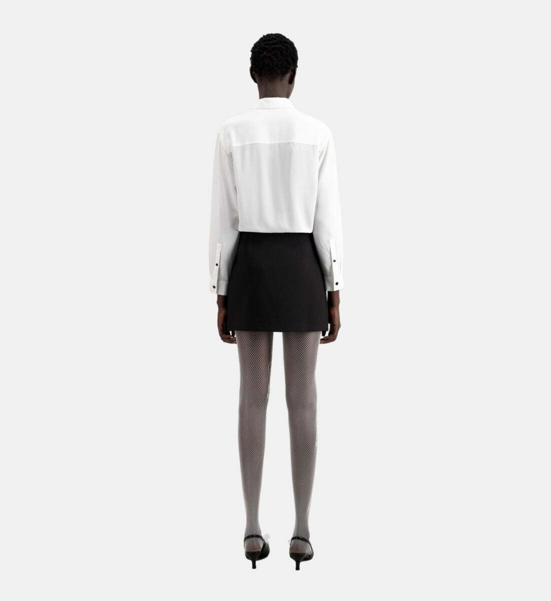Jupe courte noire en crepe The Kooples