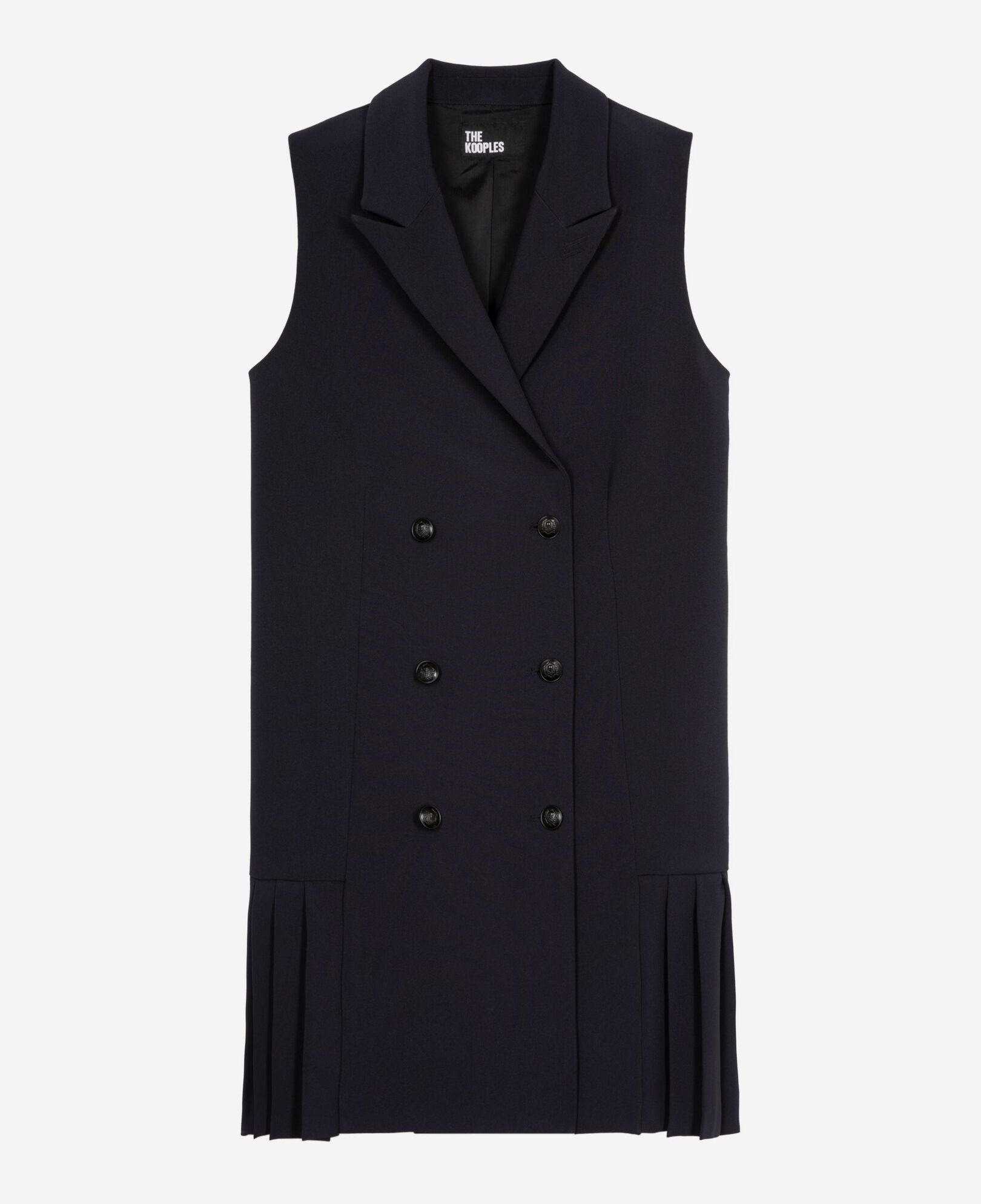 The Kooples WOMEN NAVY short navy blue tailored dress