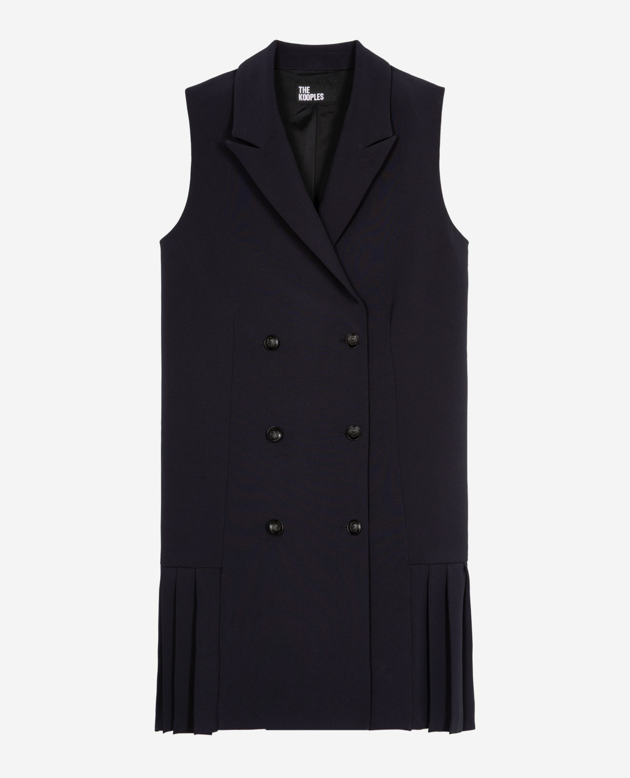 Short navy blue tailored dress, NAVY, hi-res image number null