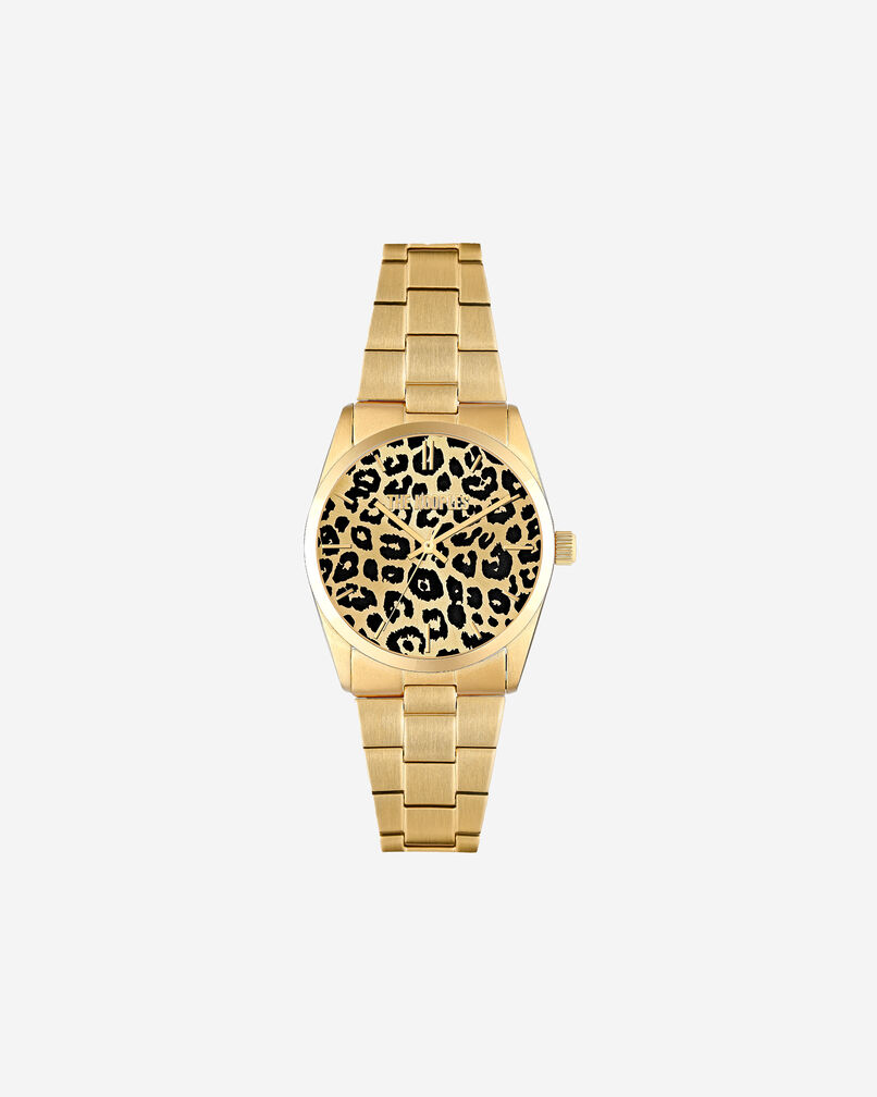 The Kooples MIXTE GOLD montre léopard dorée