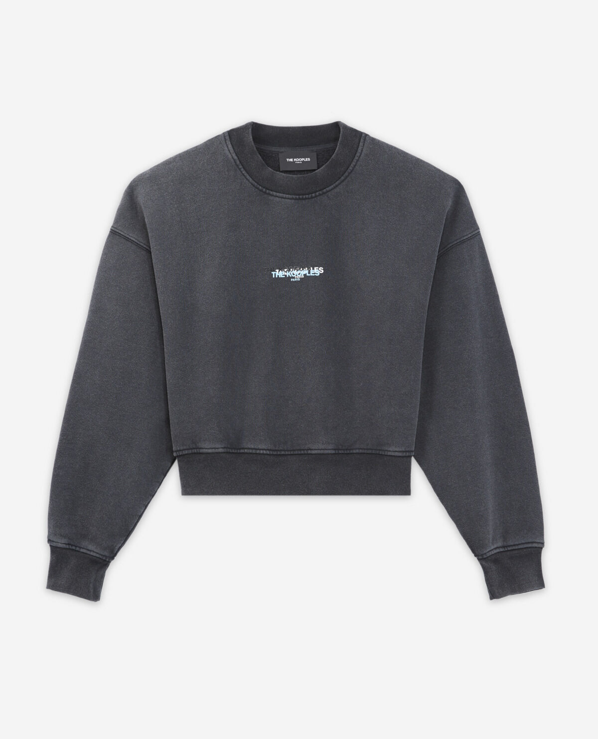 Faded black sweatshirt top