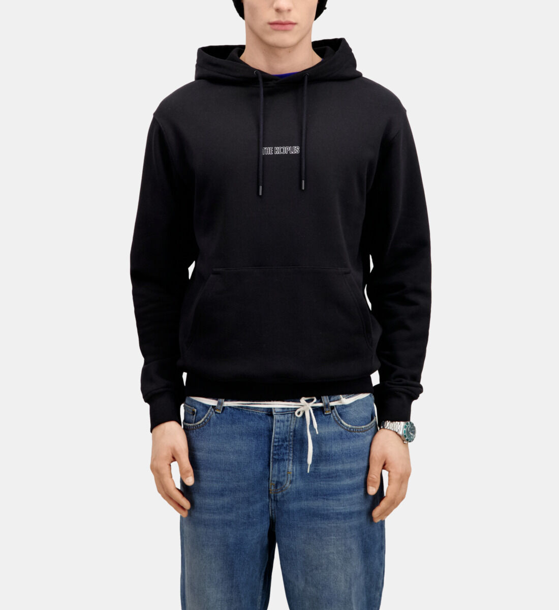Black hoodie and jeans hot sale