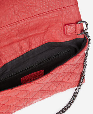 The Kooples WOMEN RED small heritage clutch in red leather