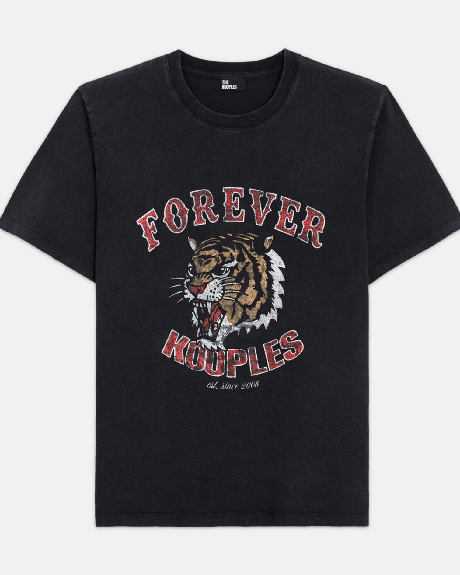 T-shirt noir, BLACK WASHED, hi-res image number null