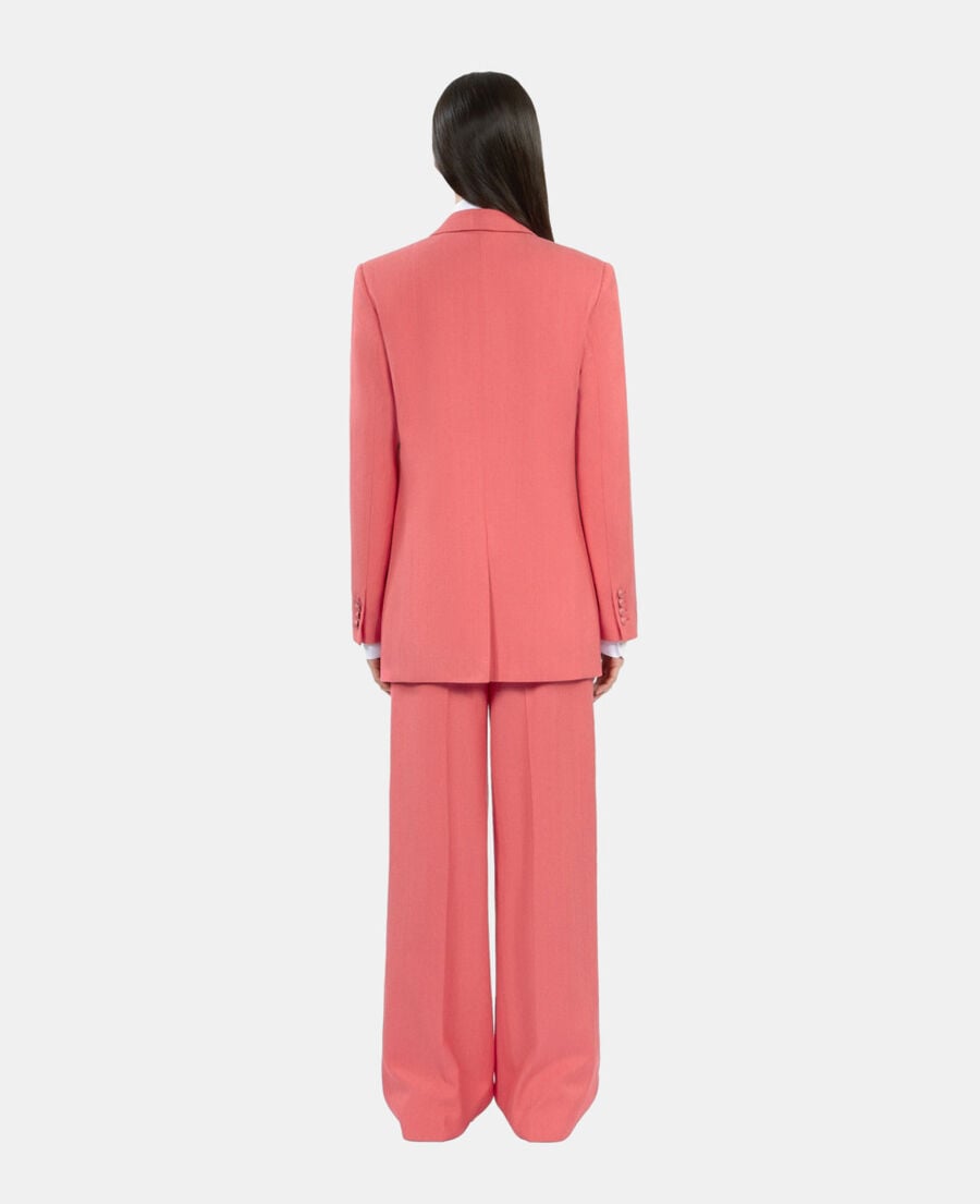 The Kooples WOMEN RETRO PINK fuchsia suit jacket