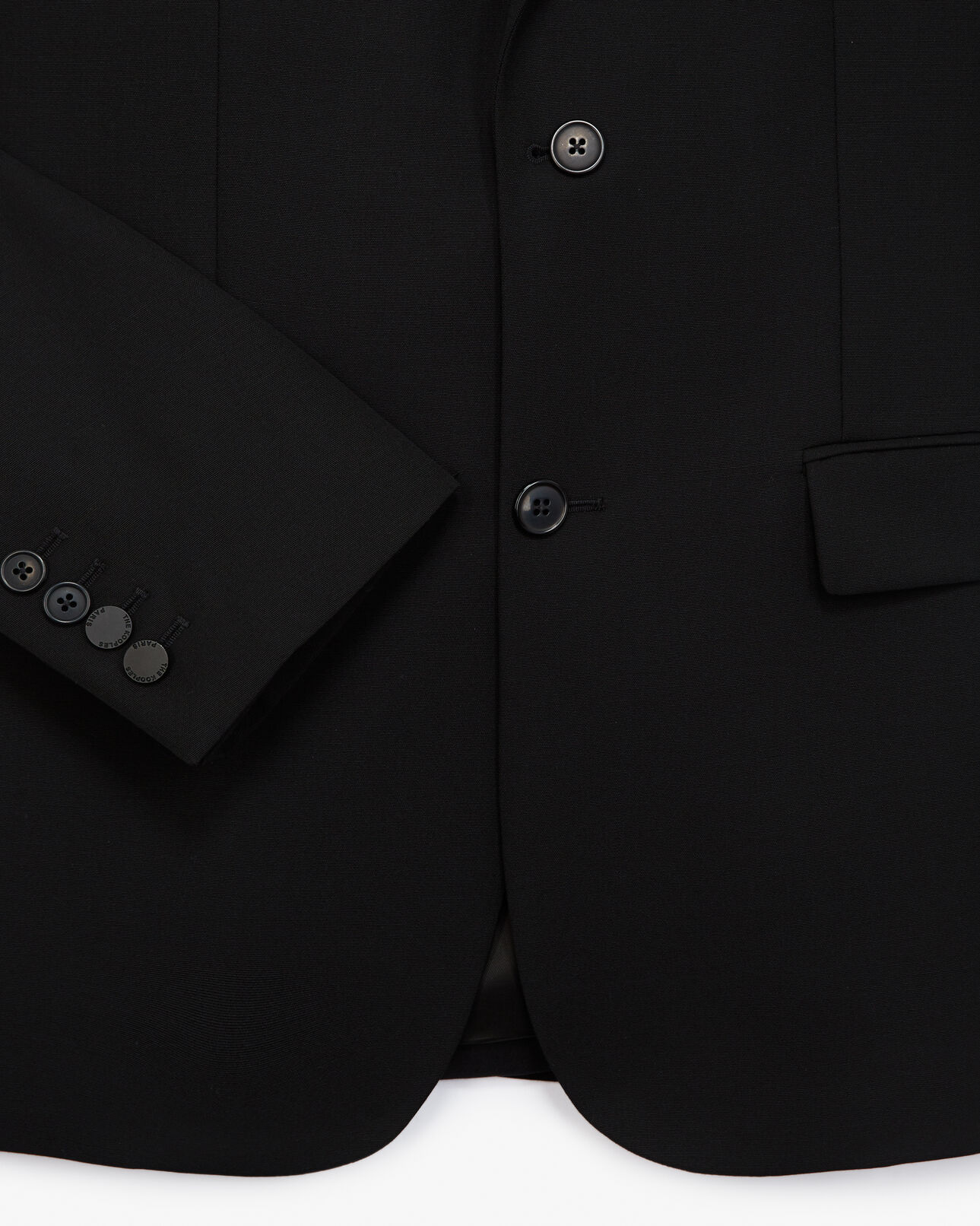 The Kooples HOMME BLACK veste blazer laine noire