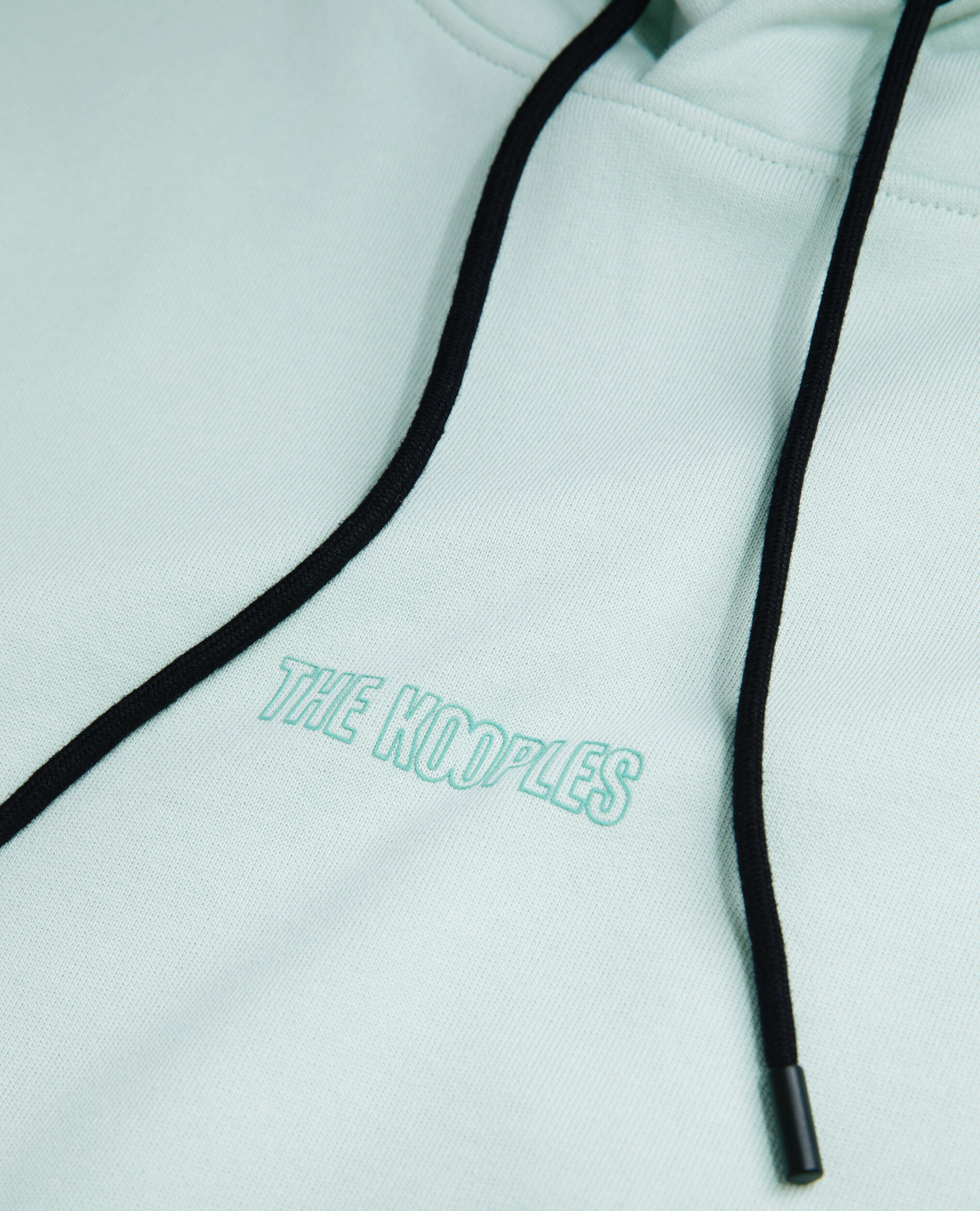 Sweatshirt à capuche vert avec logo, OCEAN, hi-res image number null