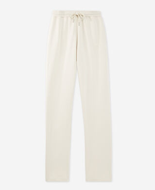 The Kooples F ECRU straight-cut ecru joggers