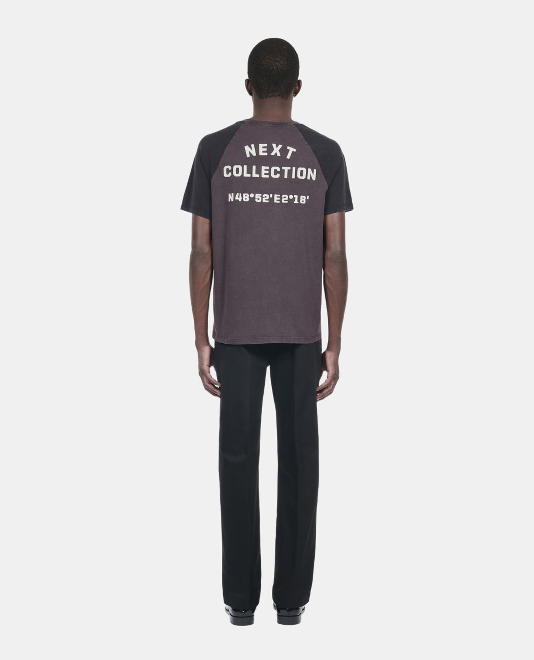 Black Next collection serigraphy t-shirt, BLACK WASHED, hi-res image number null