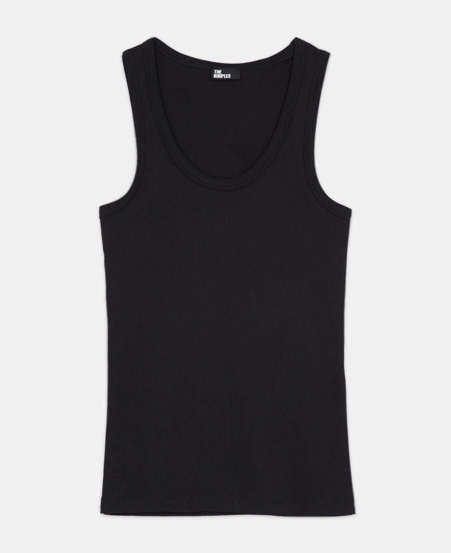 black tank top