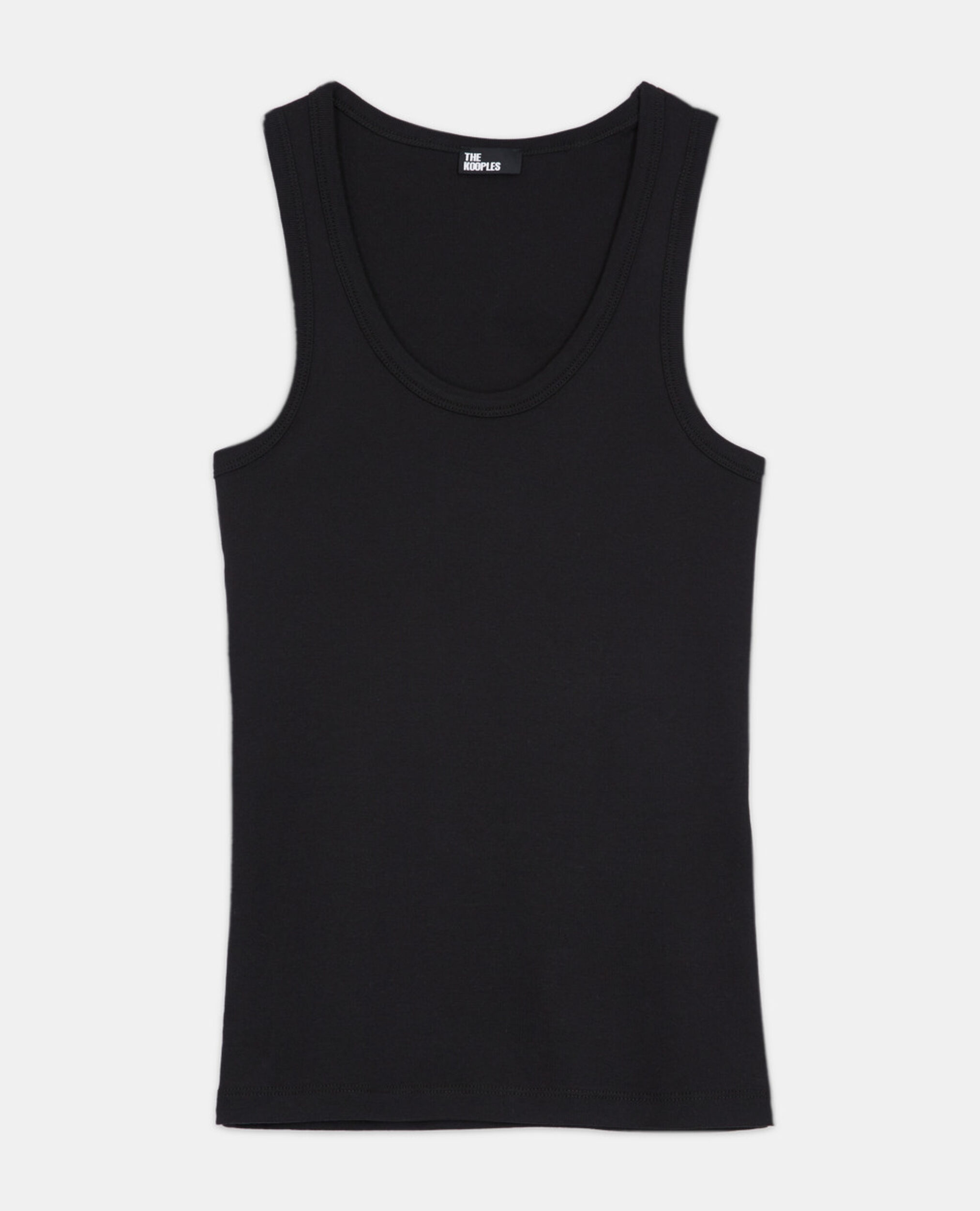 Black tank top, BLACK, hi-res image number null