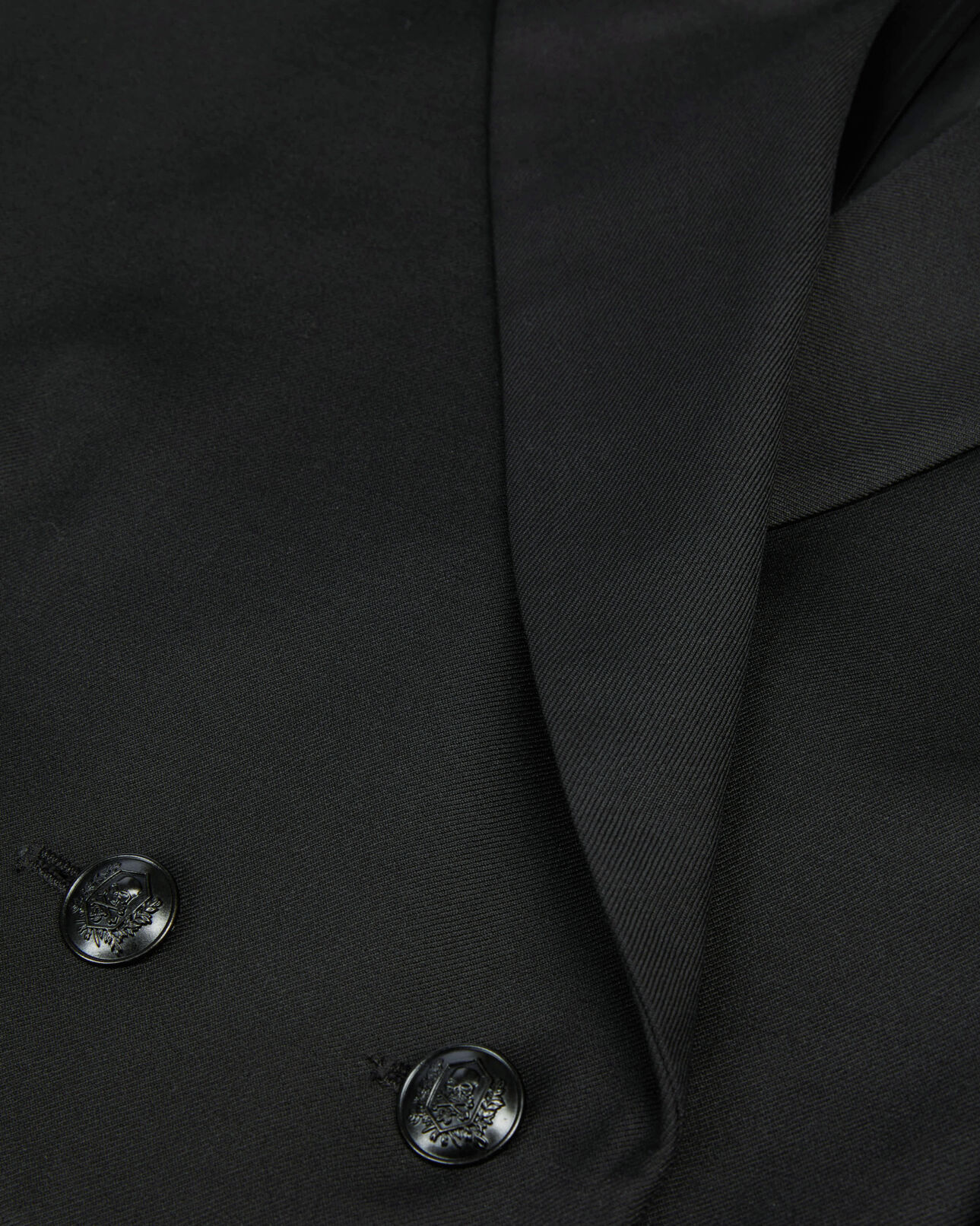 The Kooples WOMEN BLACK short black wool-blend pleated jacket