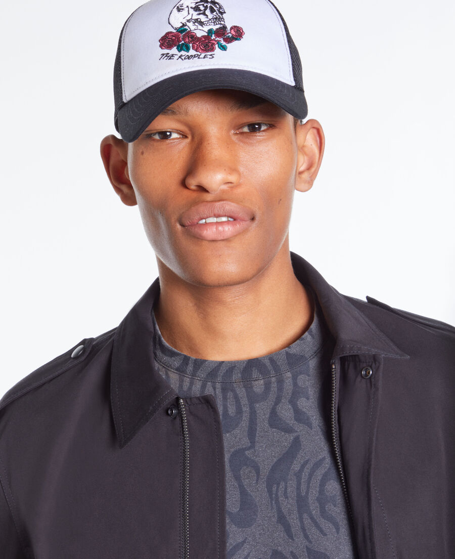 casquette bicolore vintage skull