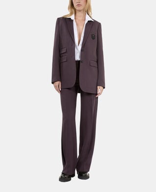 The Kooples FEMME BROWN pantalon tailleur large marron
