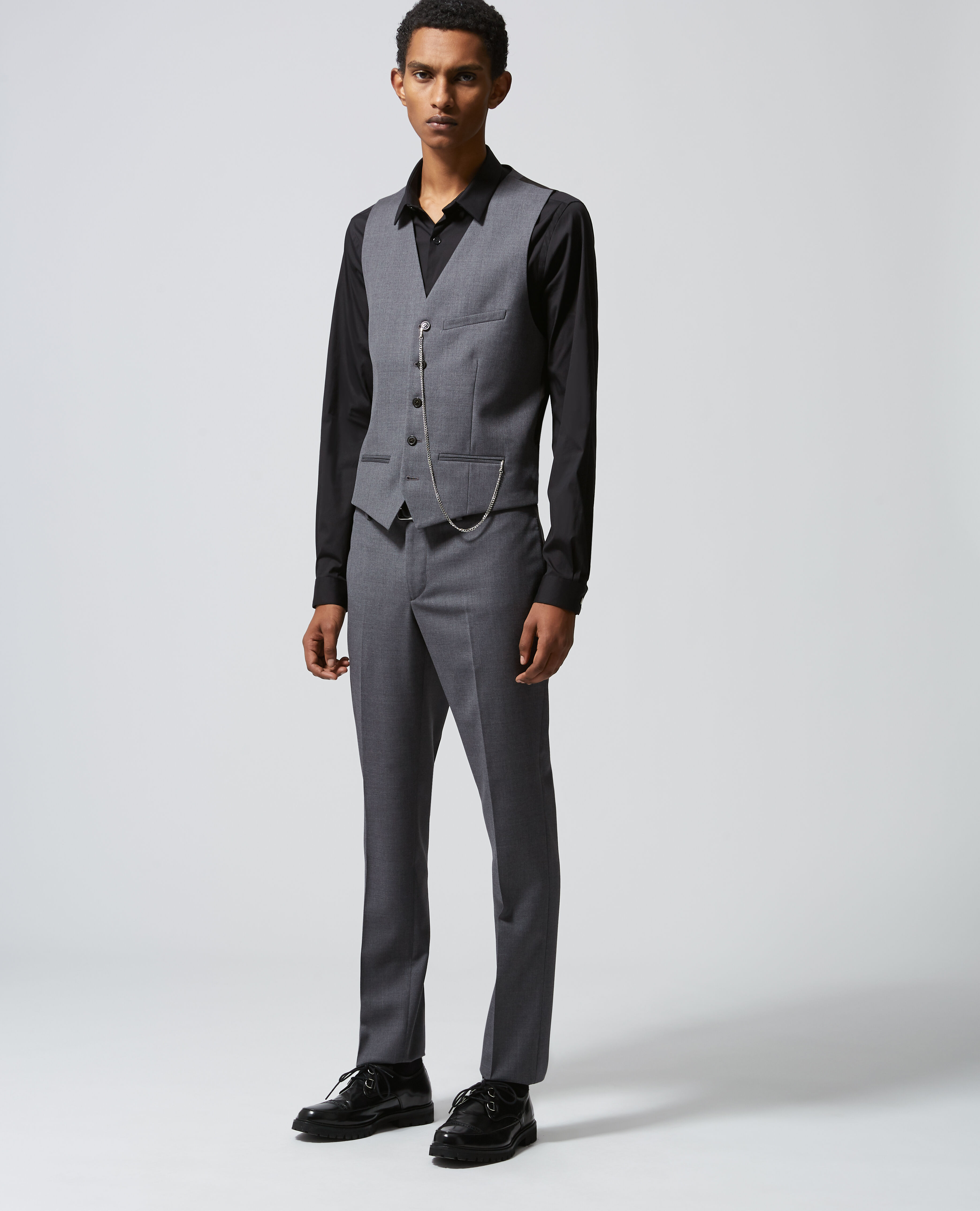 Gilet costume gris clair outlet
