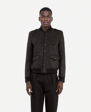 The Kooples HOMME DARK GREY blouson teddy gris