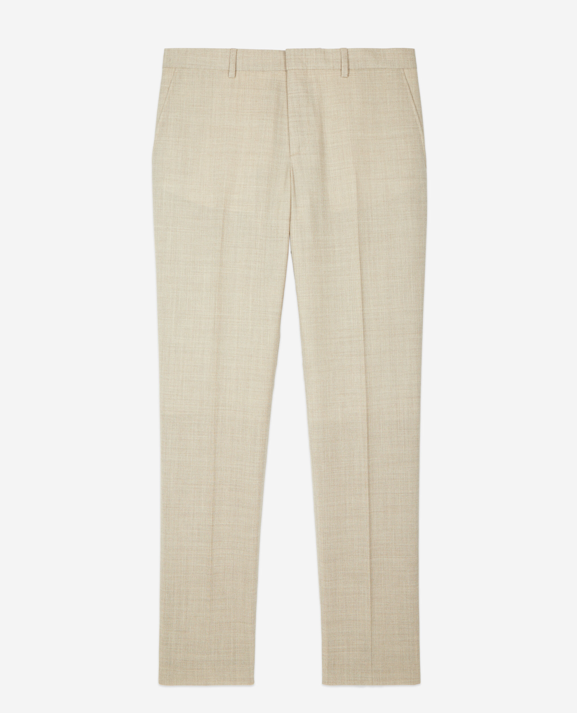 Pantalón traje beige lana, BEIGE, hi-res image number null