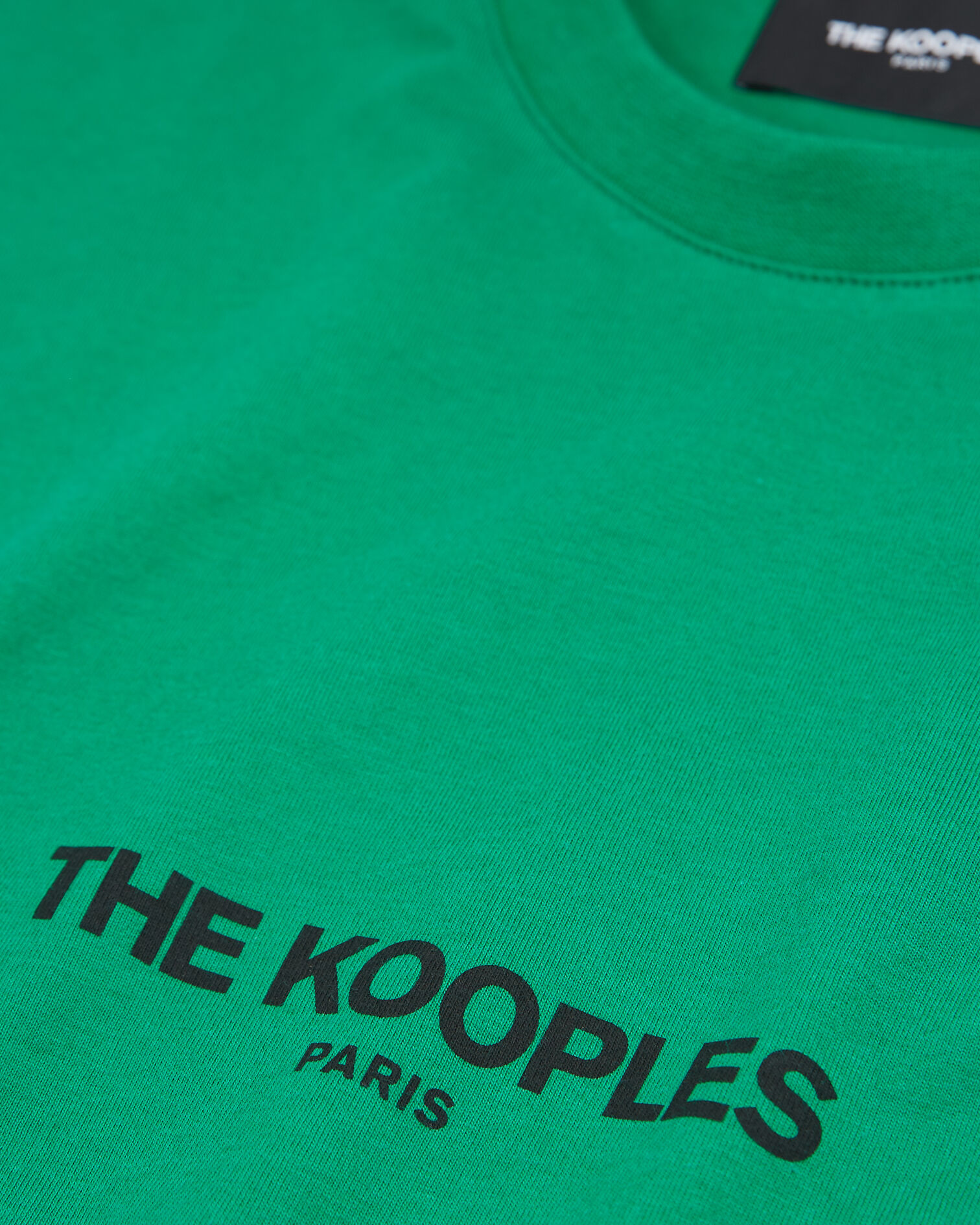 T-SHIRT MANCHES COURTES AVEC PRINT SUR LE DEVANT, GREEN, hi-res image number null