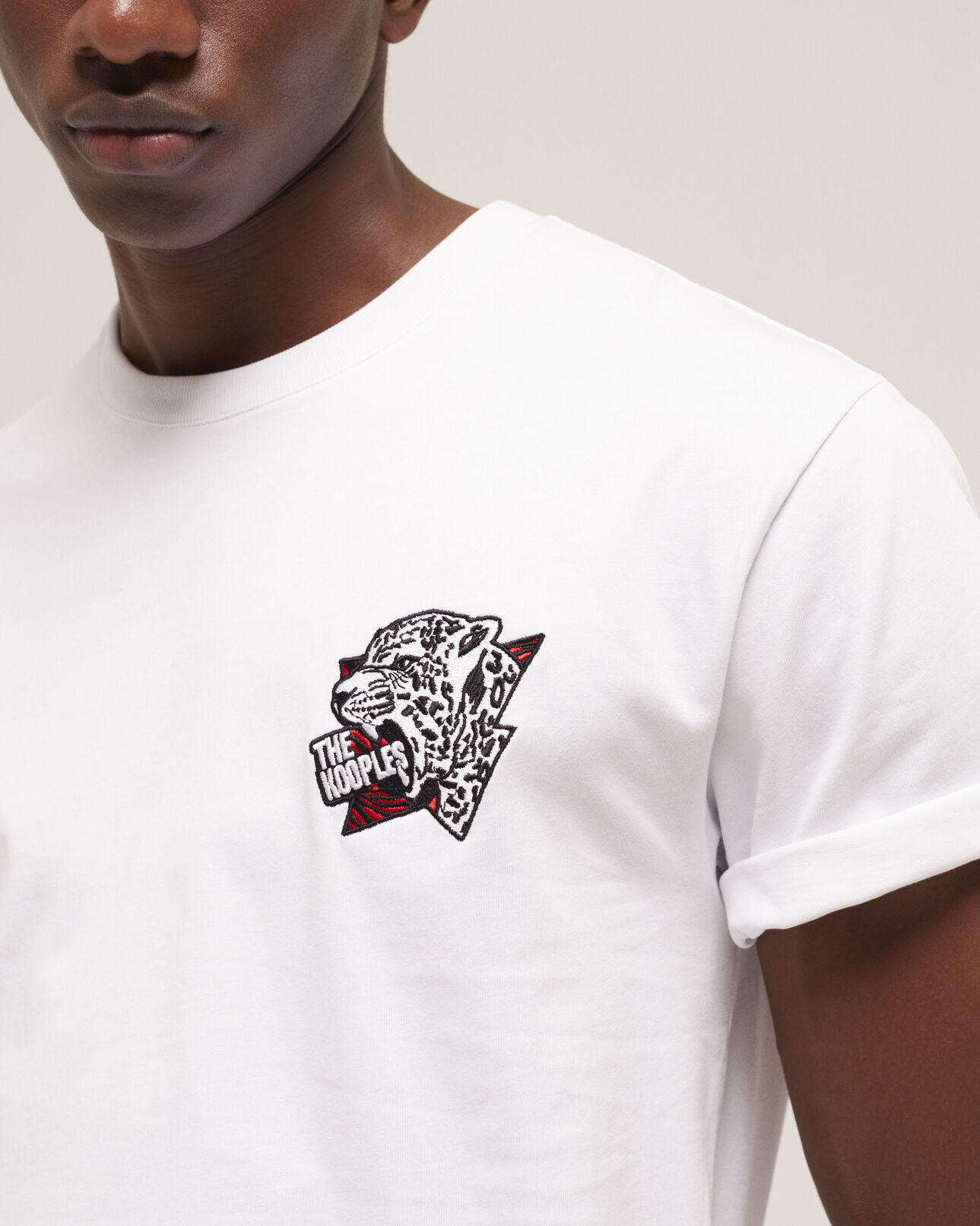 The Kooples HOMBRE WHITE camiseta serigrafiada blanca para hombre