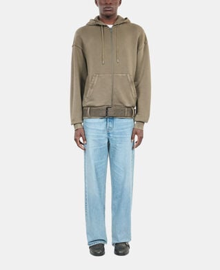 The Kooples HOMBRE OLIVE sudadera capucha caqui