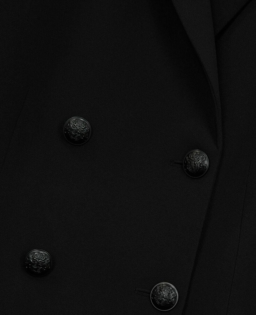 The Kooples FEMME BLACK robe tailleur courte noire