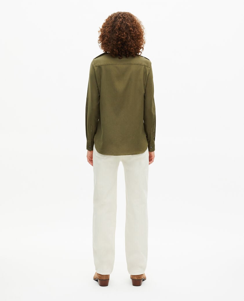 The Kooples WOMEN KAKI khaki shirt