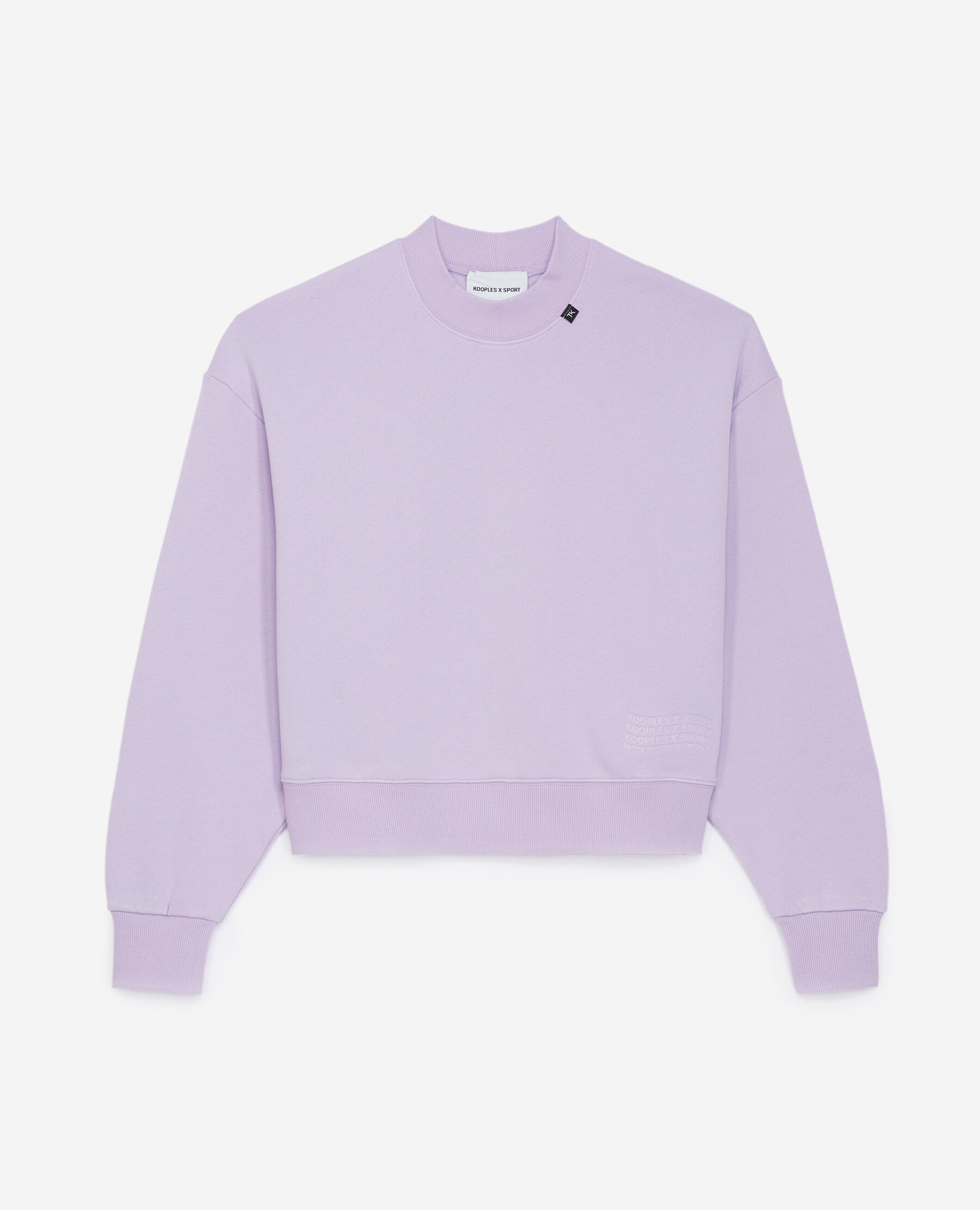 Purple sweatshirt with embossed logo The Kooples