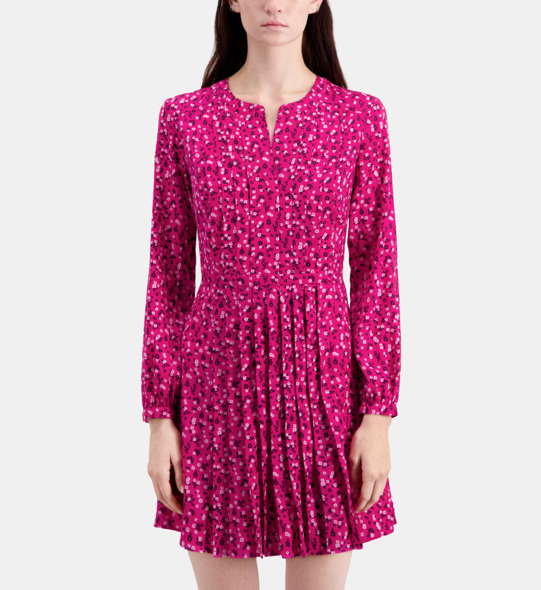 Zara pink on sale polka dot dress
