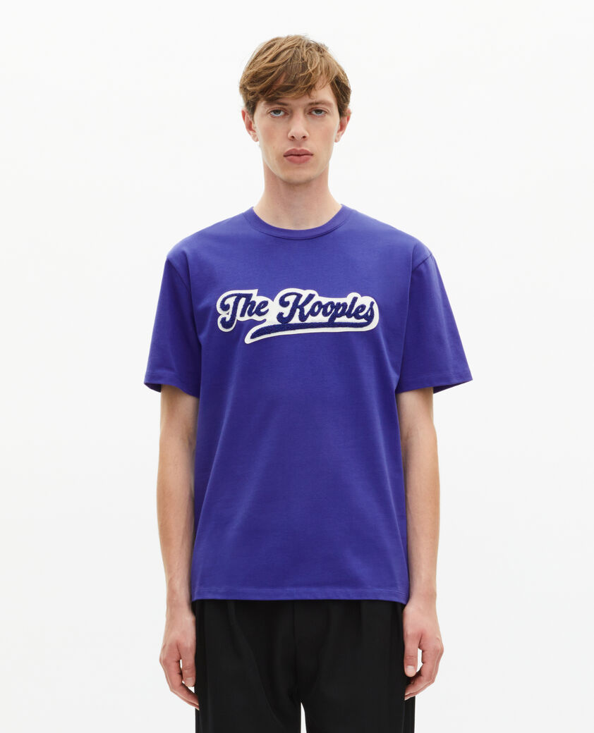 The Kooples HOMME SPECTRUM BLUE t-shirt avec patch bleu
