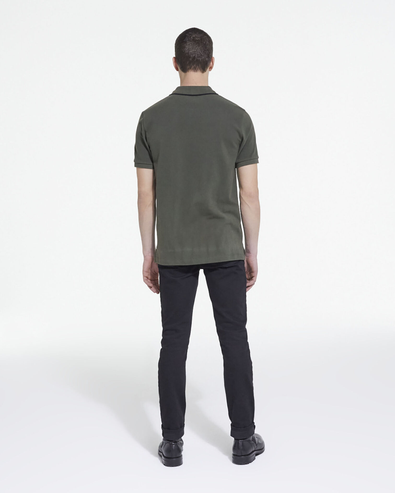 Khaki classic polo, FORET, hi-res image number null