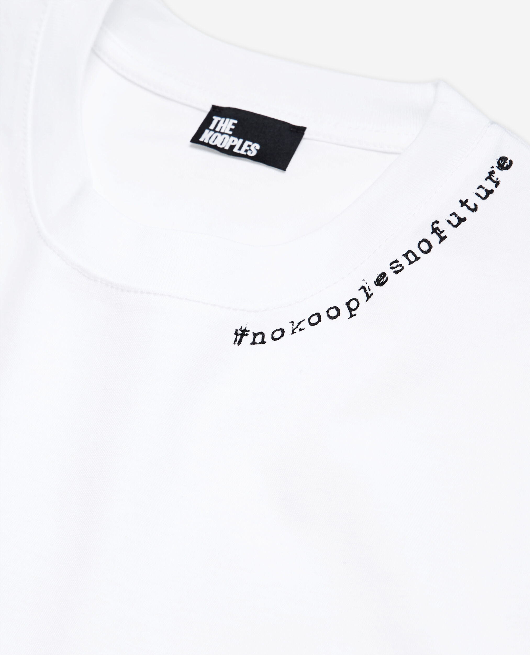 T-shirt logo #nokooplesnofuture blanc, SNOW WHITE, hi-res image number null