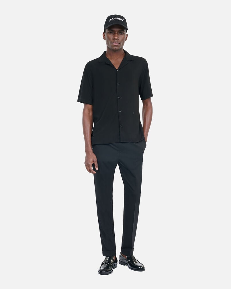 The Kooples MEN BLACK black short-sleeved shirt